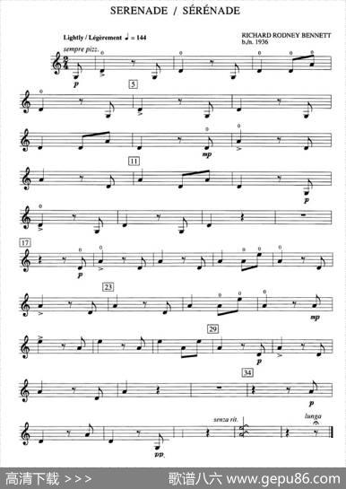 Serenade（加拿大小提琴考级·预备级）
