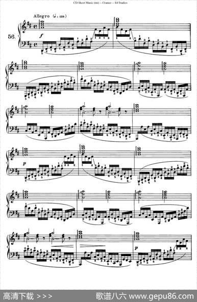 Cramer-84exercices（56—60）（克拉莫84首钢琴练习曲）|Cramer（克拉莫）