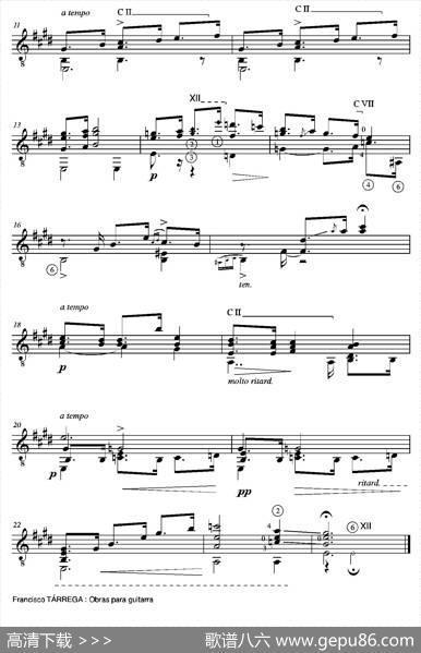 《塔雷加作品全集》第3部分（古典吉他）|弗朗西斯科·塔雷加