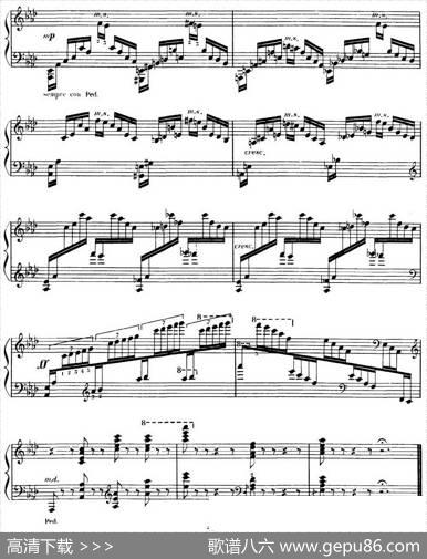 15EtudesdeVirtuositéOp.72No.11（十五首钢琴练习曲之十一）|莫什科夫斯基