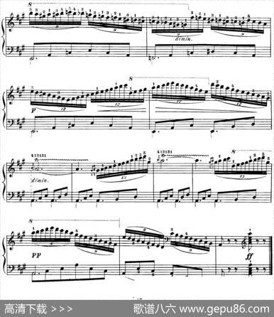 40首车尔尼Op.299钢琴快速练习曲（NO.26）|车尔尼
