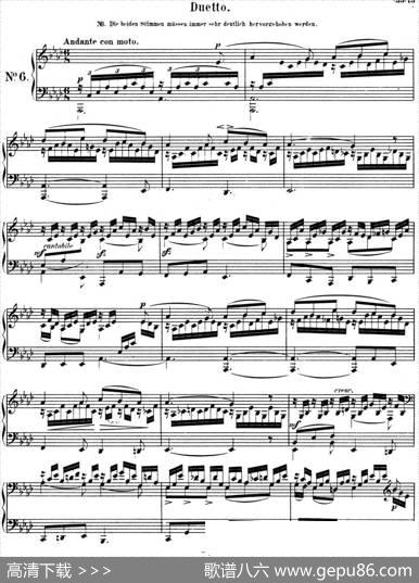 门德尔松无词歌Op.38（NO.6）|门德尔松