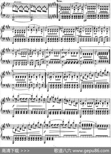 舒伯特降E大调即兴曲D.899，Op.90（NO.4）|舒伯特