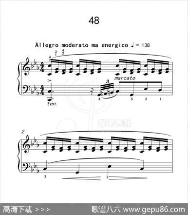 练习曲48（克拉莫钢琴练习曲60首）