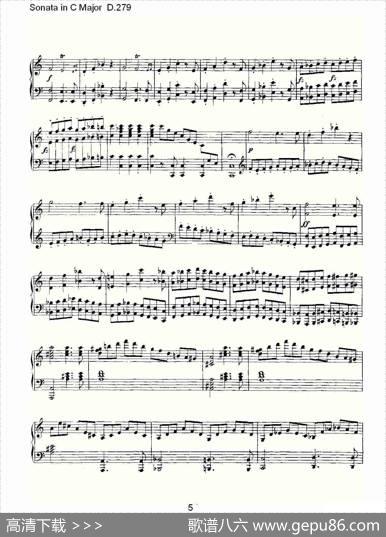 SonatainCMajorD.279（C大调奏鸣曲D.279）