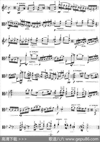 g小调组曲（中提琴）|[德]列格尔