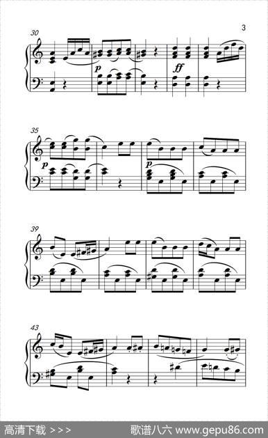 第三级A组小奏鸣曲（中国音乐学院钢琴考级作品1~6级）|斯宾德勒