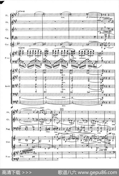 拉赫玛尼诺夫第三钢琴协奏曲总谱完整版（P61—80）|谢尔盖·瓦西里耶维奇·拉赫玛尼诺夫