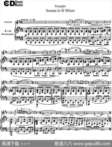 ViolinSonatainBMinor（小提琴+钢琴伴奏）