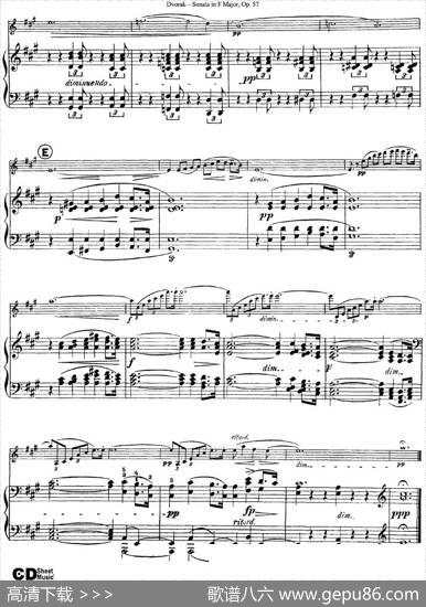 ViolinSonataOp.57（小提琴+钢琴伴奏）