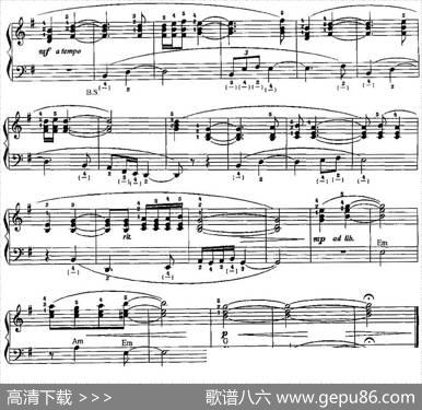 中国民歌手风琴曲集：48、牧歌