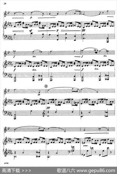 15首古典萨克斯独奏曲：5、RomanticPiece（中音萨克斯+钢琴伴奏）