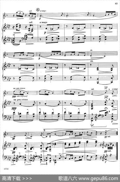 15首古典萨克斯独奏曲：14、sonatine（中音萨克斯+钢琴伴奏）