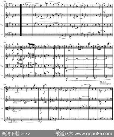 StringQuartetKV.387（G大调弦乐四重奏）|莫扎特
