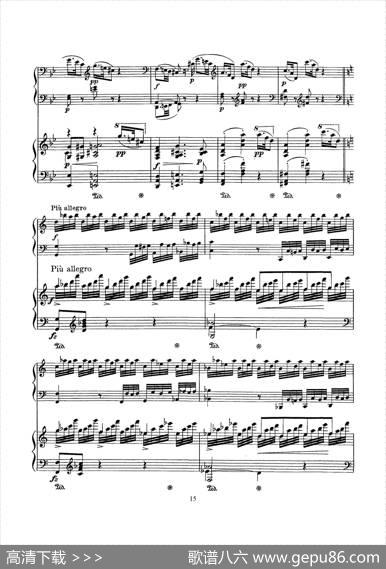 根据21首钢琴奏鸣曲改编的双钢琴版钢琴奏鸣曲四首（第一首）|沃尔夫冈·阿玛多伊斯·莫扎特曲、格里格改编