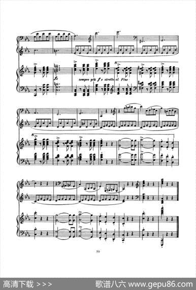 根据21首钢琴奏鸣曲改编的双钢琴版钢琴奏鸣曲四首（第四首）|沃尔夫冈·阿玛多伊斯·莫扎特曲、格里格改编