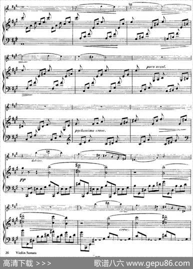 法朗克《A大调小提琴奏鸣曲》（III）（小提琴+钢琴伴奏）|法朗克