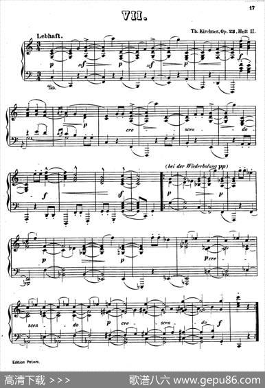 WaltzesOp.23（圆舞曲集·7.、C大调）|狄奥多·柯希纳