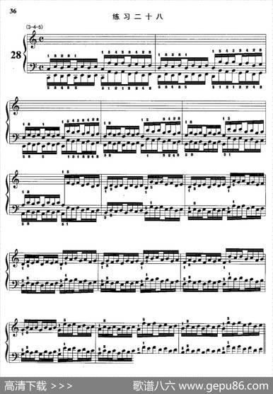 哈农钢琴练指法（第二部分·28）|查尔斯·路易斯·哈农