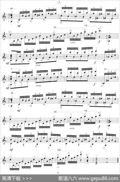 MauroGiuliani《12Studies,Op.48》（STUDY13）