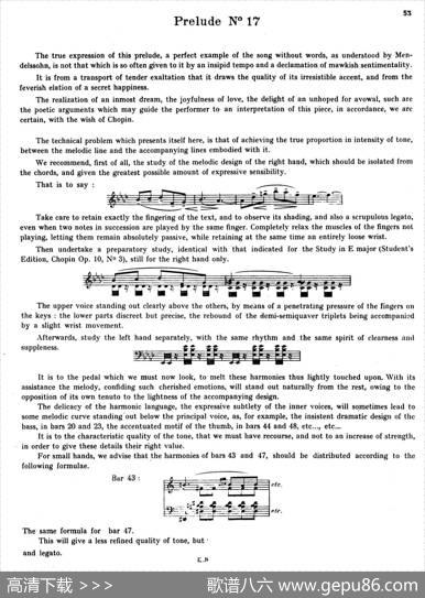 PreludesOp.28（24首前奏曲·17）|肖邦-chopin