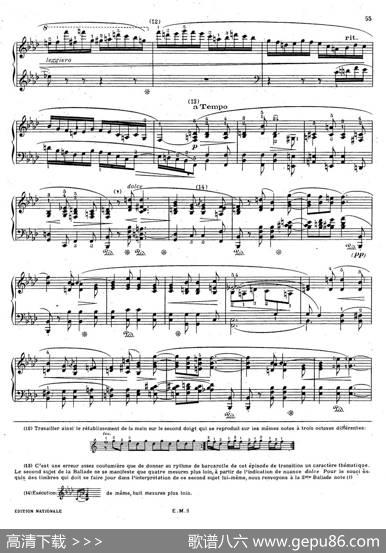 BalladeNo.4infMinorOp.52（f小调第四叙事曲）|肖邦-chopin曲、柯尔托教学版