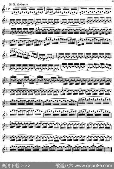 沃尔法特60首练习曲Op.45（第41-49页）