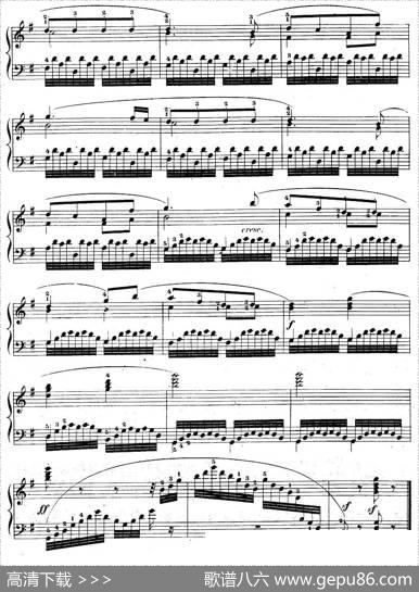 车尔尼《钢琴手指灵巧初步练习曲》之二