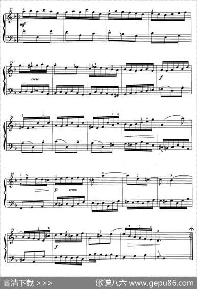 手风琴考级第五级：3、左手与复调练习
