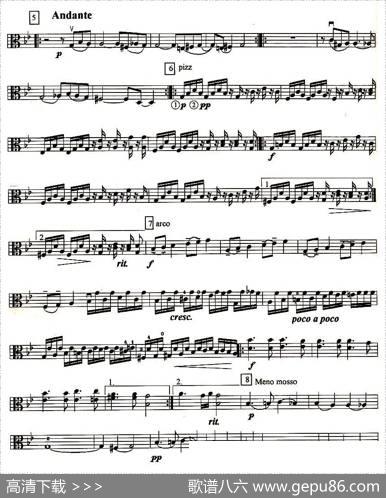 帕萨卡利亚（四重奏之中提琴）