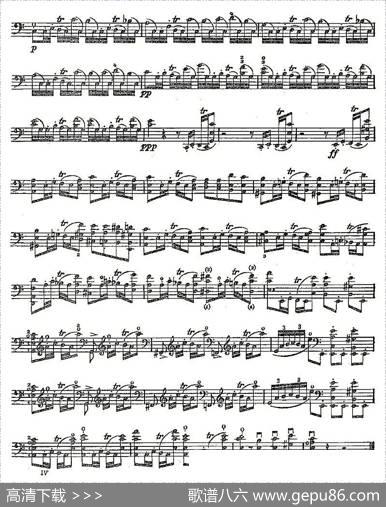 PIATTI12Caprices之8（大提琴）