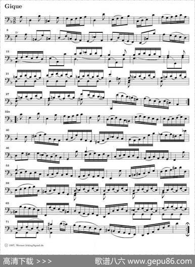 巴赫无伴奏大提琴练习曲之二