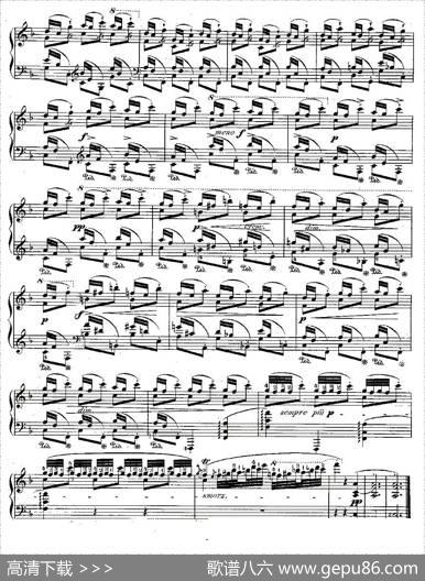 肖邦钢琴练习曲，Op.25之三|肖邦