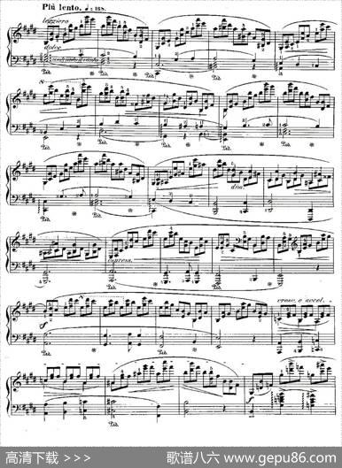 肖邦钢琴练习曲，Op.25之五|肖邦