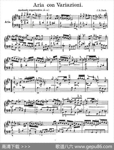 AriaconVariazioni之一|J.S.Bach