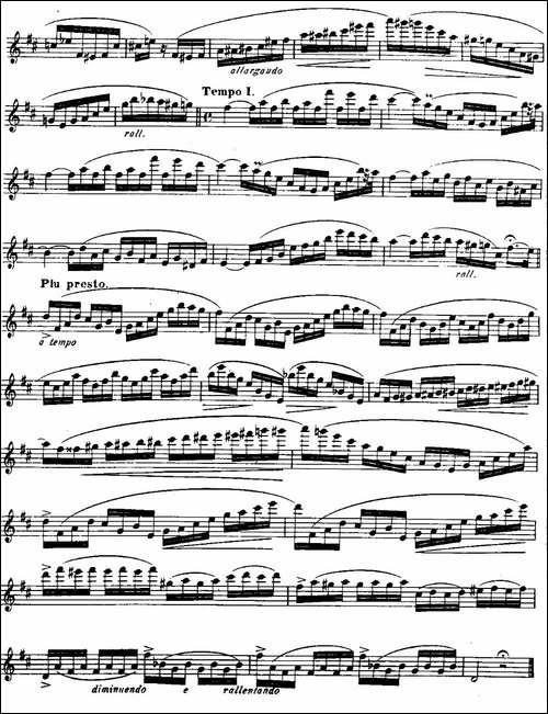 柯勒长笛练习曲作品33号-第二册-5-长笛五线谱|长笛谱