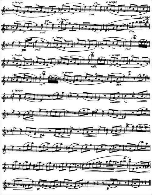 柯勒长笛练习曲作品33号-第二册-6-长笛五线谱|长笛谱