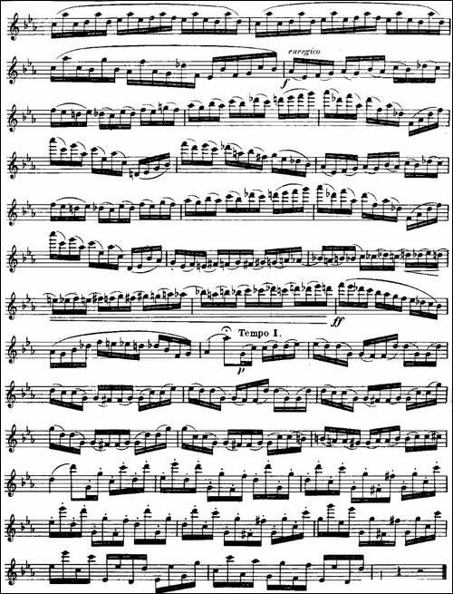 柯勒长笛练习曲作品33号-第三册-6-长笛五线谱|长笛谱