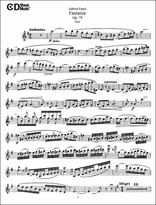 Fantaisie-Op.79-幻想曲-作品79号-长笛五线谱|长笛谱