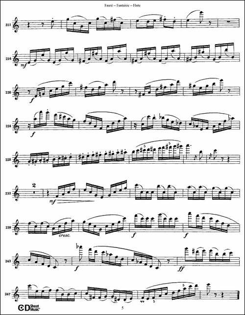 Fantaisie-Op.79-幻想曲-作品79号-长笛五线谱|长笛谱