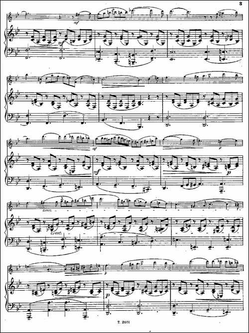 Notturno-Op.55-No.3-长笛+钢琴伴奏-长笛五线谱|长笛谱