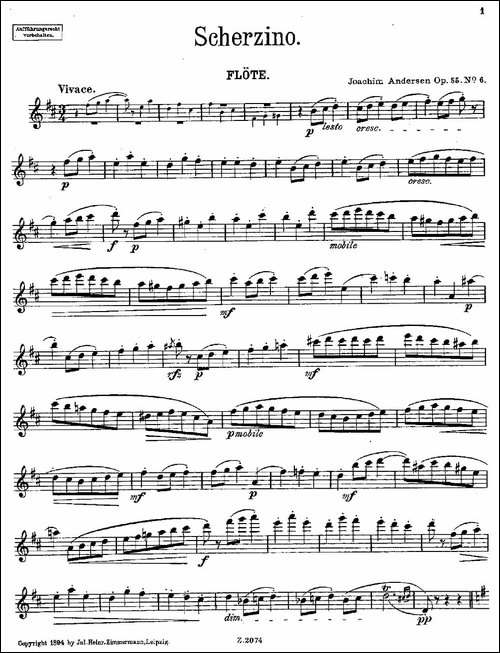 Scherzino-Op.55-No.6-长笛五线谱|长笛谱
