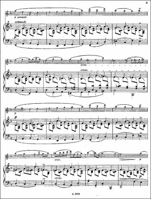 Albumblatt-Op.55-No.7-长笛+钢琴伴奏-长笛五线谱|长笛谱