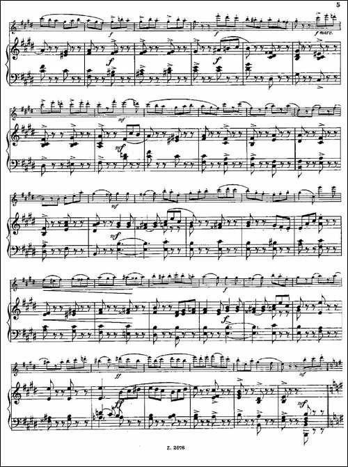 Tarantelle-Op.55-No.8-长笛+钢琴伴奏-长笛五线谱|长笛谱