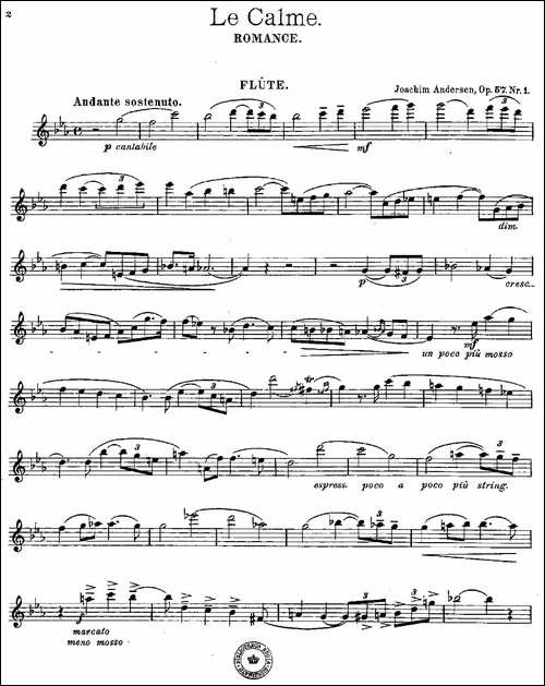 Le-Calme-Op.57-No.1-长笛五线谱|长笛谱