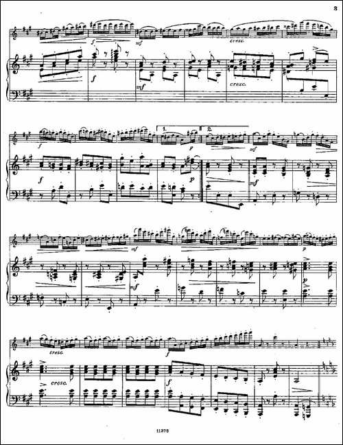 Le-Tourbillon-Op.57-No.3-长笛+钢琴伴奏-长笛五线谱|长笛谱