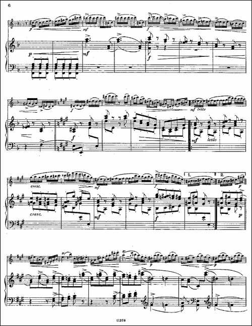 Le-Tourbillon-Op.57-No.3-长笛+钢琴伴奏-长笛五线谱|长笛谱