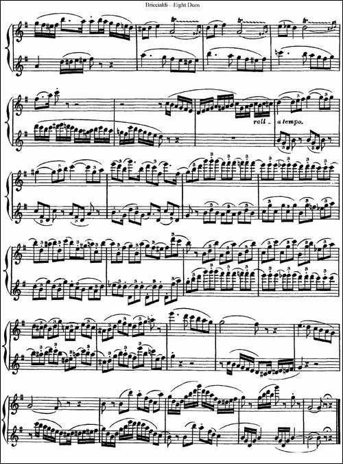 8首博瑞西亚第长笛二重奏-NO.3-长笛五线谱|长笛谱
