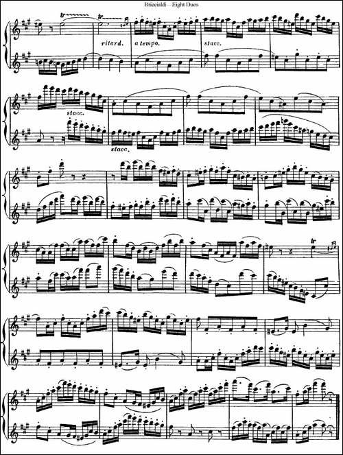 8首博瑞西亚第长笛二重奏-NO.8-长笛五线谱|长笛谱