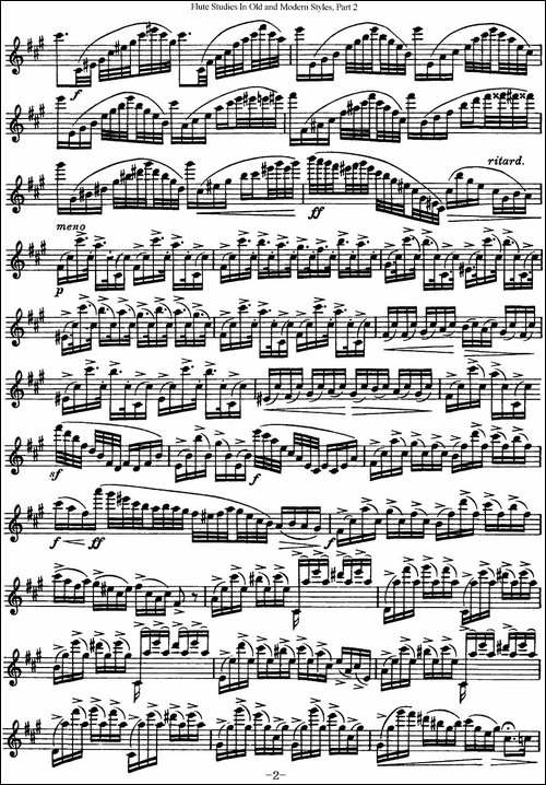 斯勒新老风格长笛练习重奏曲-第二-NO.30-NO.31-长笛五线谱|长笛谱